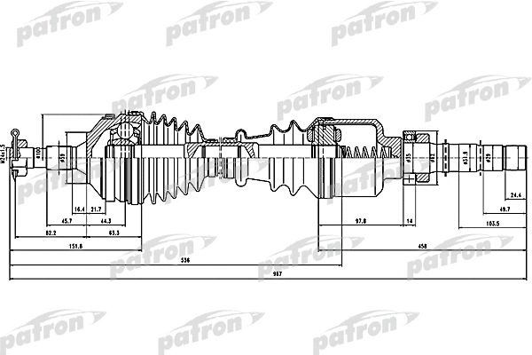 Arbre de transmission PATRON PDS1292