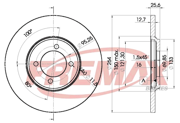 Disque de frein FREMAX BD-1505