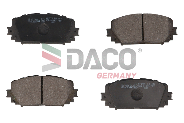 Kit de plaquettes de frein, frein à disque DACO Germany 324575