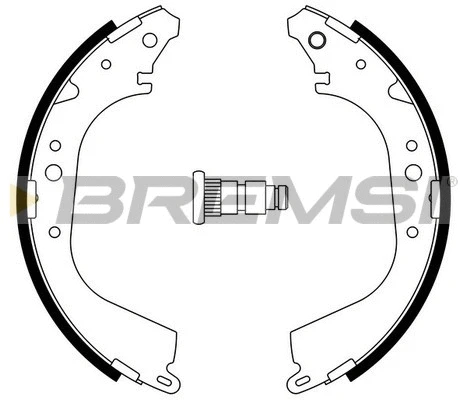 Jeu de mâchoires de frein BREMSI GF0555A