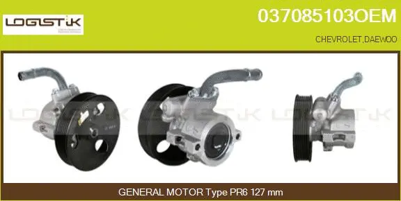 Pompe hydraulique, direction LGK 037085103OEM