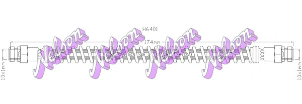 Flexible de frein KAWE H6401