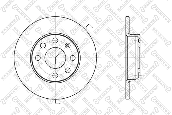 Disque de frein STELLOX 6020-3605-SX