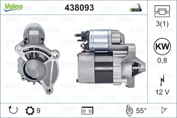 Démarreur VALEO MX 438093