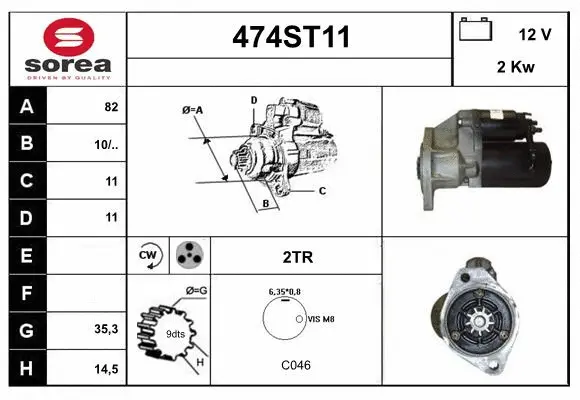Démarreur STARTCAR 474ST11