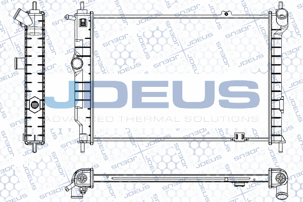 Radiateur, refroidissement du moteur JDEUS RA0200450