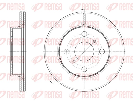 Disque de frein REMSA 6026.10