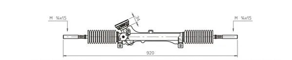 Crémaillère de direction GENERAL RICAMBI PE4030