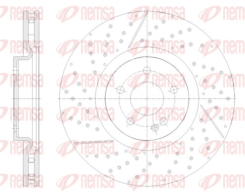 Disque de frein REMSA 61852.10