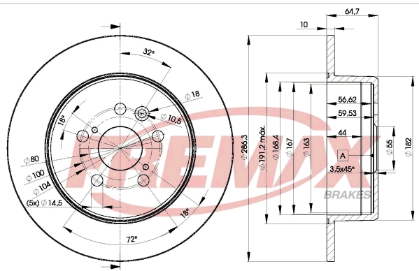 Disque de frein FREMAX BD-0430
