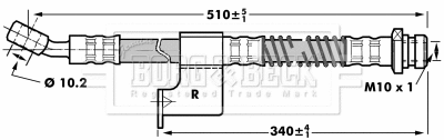 Flexible de frein BORG & BECK BBH7033