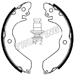 Jeu de mâchoires de frein TRUSTING 064.168