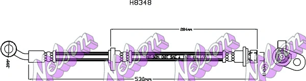 Flexible de frein KAWE H8348