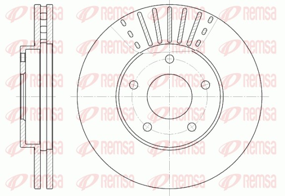 Disque de frein REMSA 6681.10