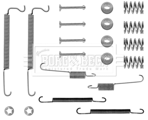 Kit d'accessoires, mâchoire de frein BORG & BECK BBK6118
