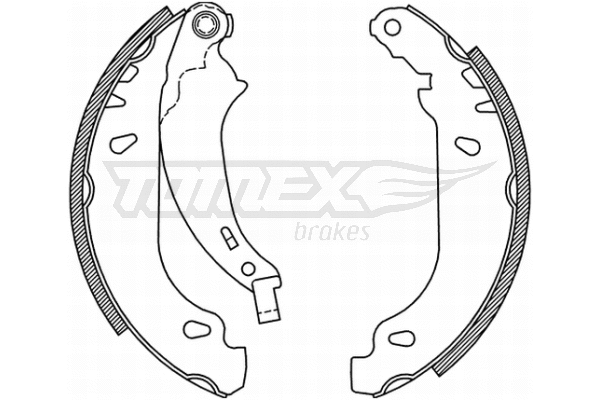 Jeu de mâchoires de frein TOMEX Brakes TX 21-52