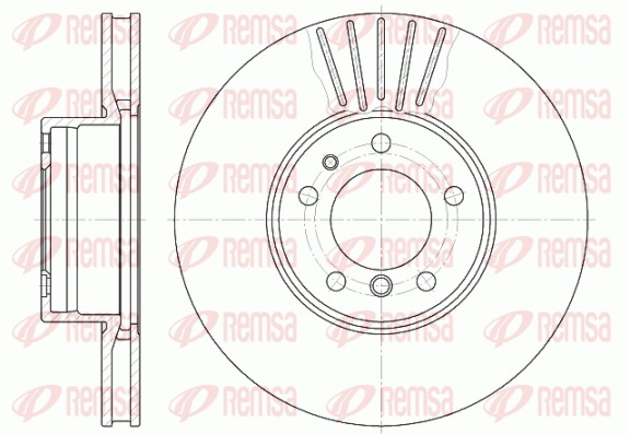 Disque de frein REMSA 6511.10