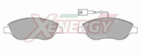 Kit de plaquettes de frein, frein à disque AP XENERGY X41118