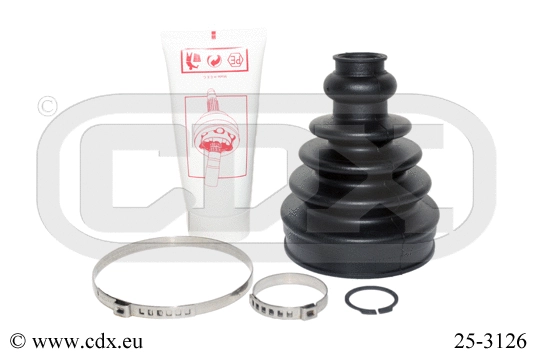 Jeu de joints-soufflets, arbre de commande CDX 25-3126