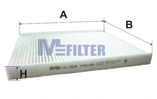 Filtre, air de l'habitacle MFILTER K 9108