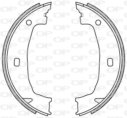 Jeu de mâchoires de frein OPEN PARTS BSA2197.00