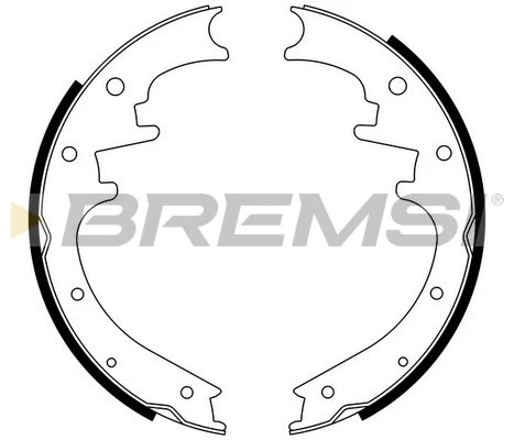 Jeu de mâchoires de frein BREMSI GF0423