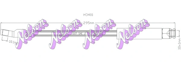 Flexible de frein KAWE H3401