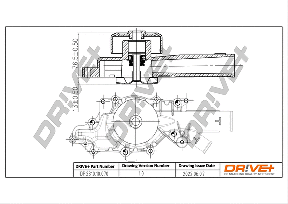 Pompe à eau, refroidissement du moteur Dr!ve+ DP2310.10.070