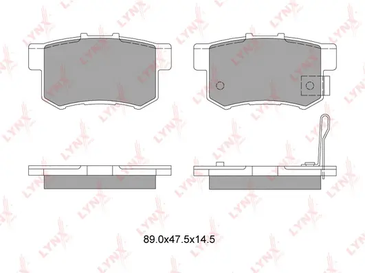 Kit de plaquettes de frein, frein à disque LYNXAUTO BD-3402