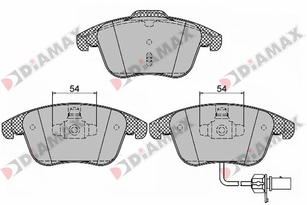 Kit de plaquettes de frein, frein à disque DIAMAX N09434