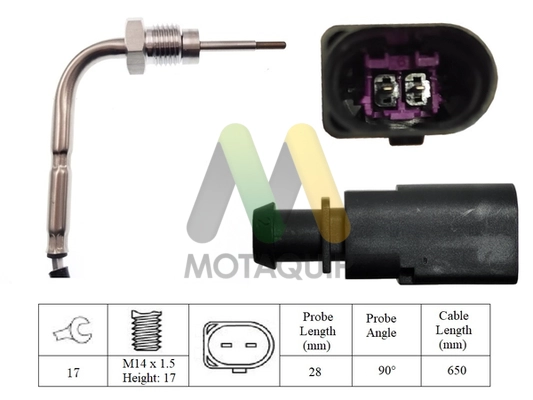 Capteur, température des gaz MOTAQUIP LVET376