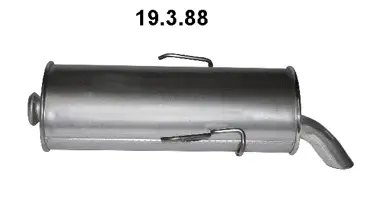 Silencieux arrière EBERSPÄCHER 19.3.88