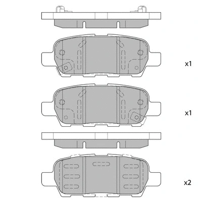 Kit de plaquettes de frein, frein à disque HAGEN GP1250