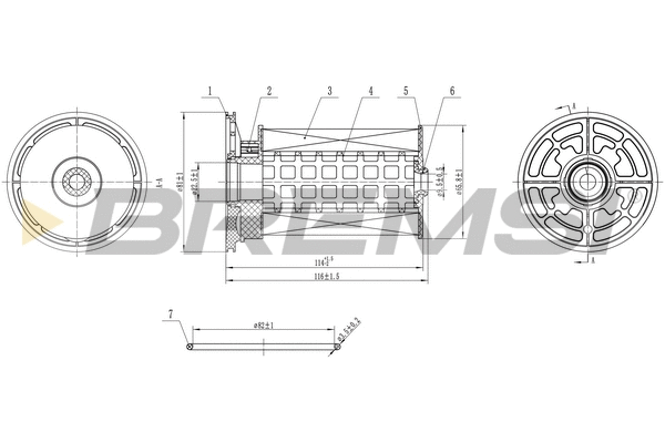 Filtre à carburant BREMSI FE0360