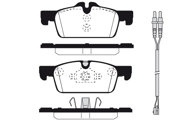 Kit de plaquettes de frein, frein à disque Technika 01840A
