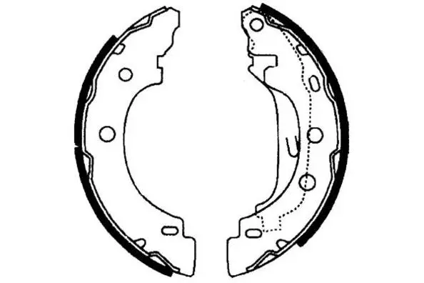 Jeu de mâchoires de frein E.T.F. 09-0577