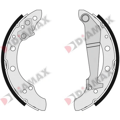 Jeu de mâchoires de frein DIAMAX N01110