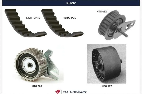 Kit de courroie crantée HUTCHINSON KH 492