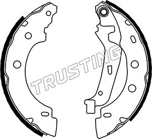 Jeu de mâchoires de frein TRUSTING 088.230
