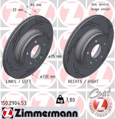 Disque de frein ZIMMERMANN 150.2904.53