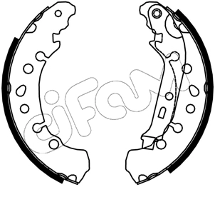 Jeu de mâchoires de frein CIFAM 153-750