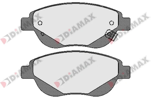Kit de plaquettes de frein, frein à disque DIAMAX N09612