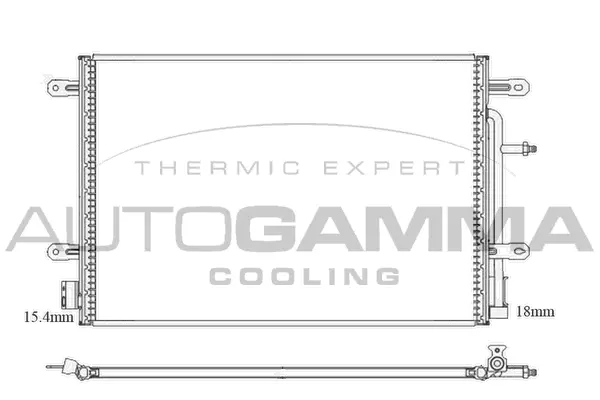 Condenseur, climatisation AUTOGAMMA 103826