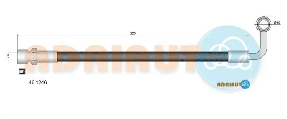 Flexible de frein ADRIAUTO 46.1246
