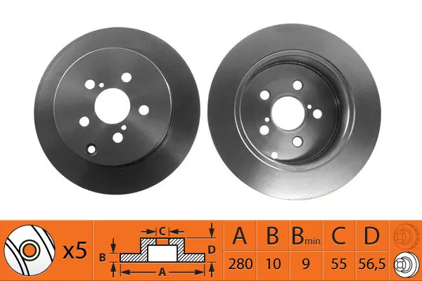 Disque de frein SB BR21136