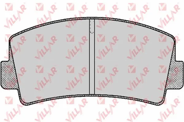 Kit de plaquettes de frein, frein à disque VILLAR 626.0168
