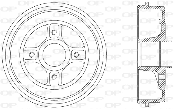 Tambour de frein OPEN PARTS BAD9041.30