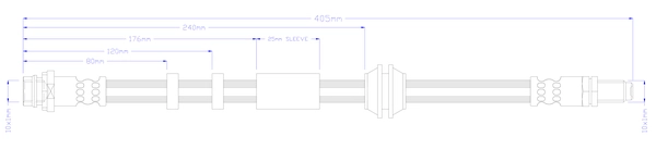 Flexible de frein JURATEK JBH1393