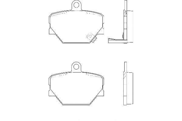 Kit de plaquettes de frein, frein à disque Omnicraft 2134906
