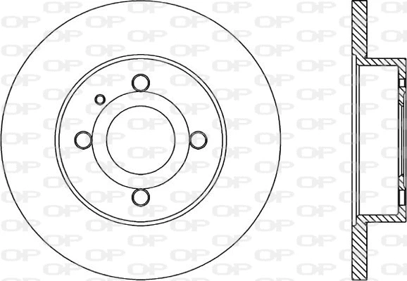 Disque de frein OPEN PARTS BDA1013.10